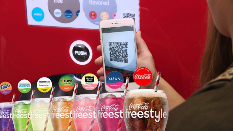 Freestyle 9100  ตู้ขายน้ำอัดลมอัตโนมัติผ่านแอปฯจากโคคา โคล่า