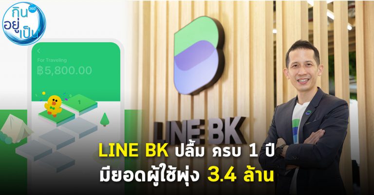 LINE BK ปลื้ม ครบ 1 ปี มียอดผู้ใช้พุ่ง 3.4 ล้าน