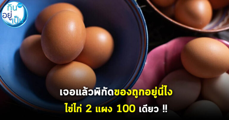 เจอแล้วพิกัดของถูกอยู่นี่ไง ไข่ไก่ 2 แผง 100 เดียว !!