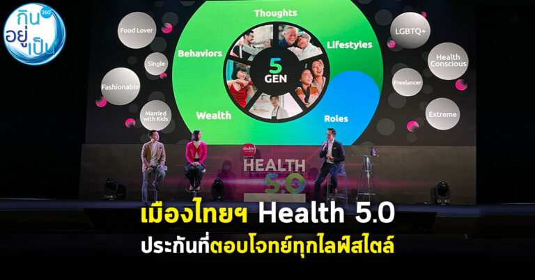 เมืองไทยประกันชีวิต Health 5.0 ประกันที่ตอบโจทย์ทุกไลฟ์สไตล์