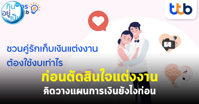 ก่อนตัดสินใจแต่งงาน คิดวางแผนการเงินยังไงก่อน