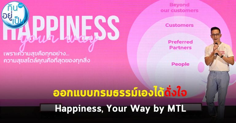 ออกแบบกรมธรรม์เองได้ดั่งใจ Happiness, Your Way By MTL