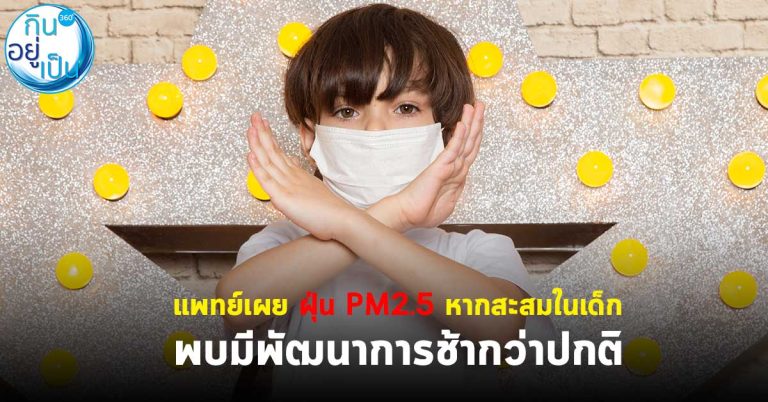 แพทย์เผย ฝุ่น PM 2.5 หากสะสมในเด็ก พบมีพัฒนาการช้ากว่าปกติ