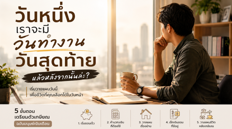 5 ขั้นตอนเตรียมตัวเกษียณฉบับ “มนุษย์เงินเดือน”